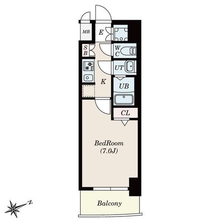 S-RESIDENCE川名駅Northの物件間取画像